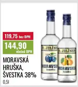 Ratio Moravská hruška, švestka 38% nabídka