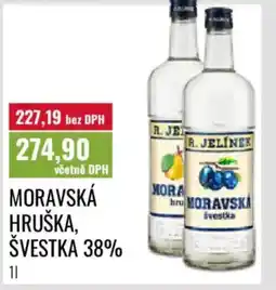 Ratio Moravská hruška, švestka 38% nabídka