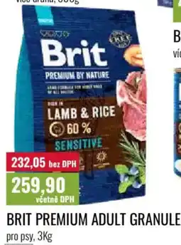 Ratio Brit premium adult granule pro psy nabídka