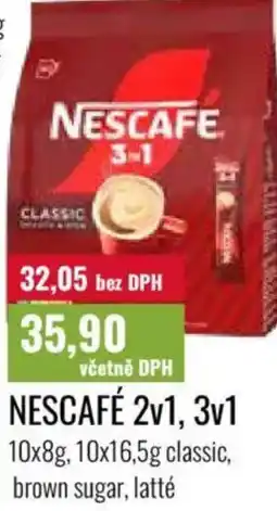 Ratio NESCAFÉ 2v1, 3v1 nabídka