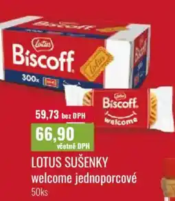 Ratio Lotus sušenky welcome jednoporcové nabídka