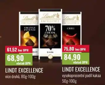 Ratio Lindt excellence nabídka