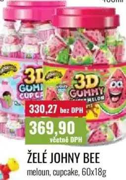 Ratio Želé johny bee meloun, cupcake nabídka