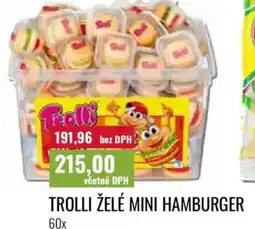 Ratio Trolli želé mini hamburger nabídka