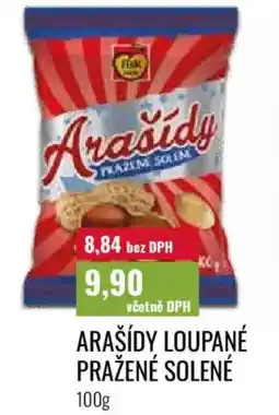 Ratio Arašídy loupané pražené solené nabídka
