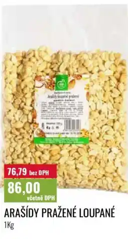Ratio Arašídy pražené loupané nabídka