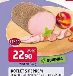 Trefa KOTLET S PEPŘEM nabídka