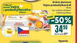 Billa Srdce domova Vejce podestýlková M klub 10 ks nabídka