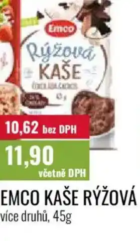 Ratio Emco kaše rýžová nabídka