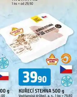 Trefa Vodňanské Kuře Kuřecí stehna 500g mražené nabídka