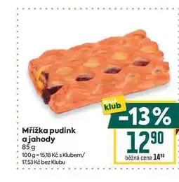 Billa Mřížka pudink a jahody nabídka