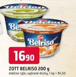 Trefa ZOTT BELRISO 200 g mléčná rýže, vybrané druhy nabídka