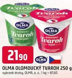 Trefa OLMA OLOMOUCKÝ TVAROH nabídka