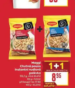 Billa Maggi Chutná pauza Instantní nudlová polévka nabídka