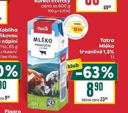 Billa Tatra Mléko trvanlivé 1,5% nabídka