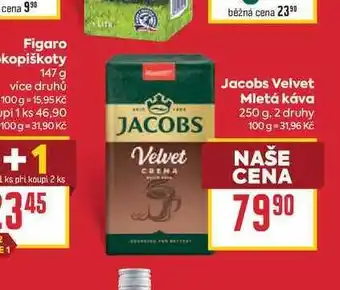 Billa Jacobs Velvet Mletá káva nabídka