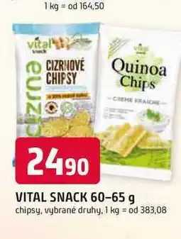 Trefa VITAL SNACK 60-65 g chipsy, vybrané druhy nabídka