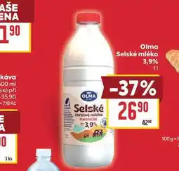 Billa Olma Selské mléko 3,9% 11 nabídka