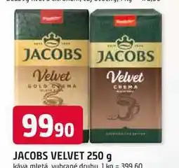 Trefa JACOBS VELVET 250 g káva mletá vybrané druhy nabídka