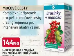 Trefa COOP BRUSINKY + MANÓZA PRO MOČOVÉ ÚSTROJÍ 12 sáčků nabídka