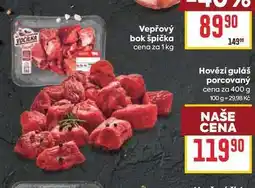 Billa Hovězí guláš porcovaný cena za nabídka