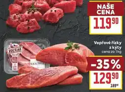 Billa Vepřové řízky z kýty cena za nabídka