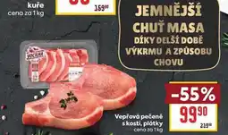 Billa Vepřová pečeně s kostí, plátky cena za nabídka