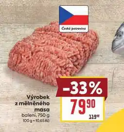 Billa Výrobek z mělněného masa balení nabídka
