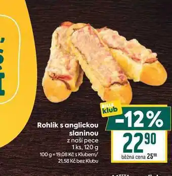 Billa Rohlík s anglickou slaninou z naší pece 1ks nabídka