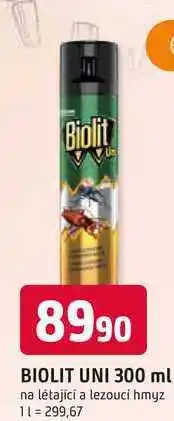 Trefa Biolit Uni proti létajícímu a lezoucímu hmyzu nabídka