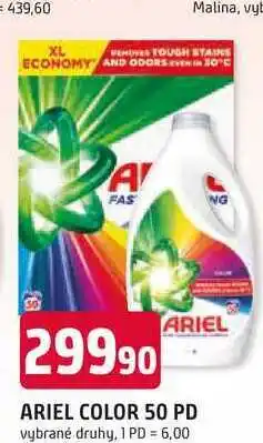Trefa ARIEL COLOR 50 PD vybrané druhy nabídka