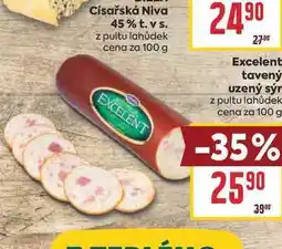 Billa Excelent tavený uzený sýr z pultu lahůdek cena za nabídka