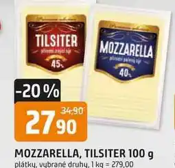Trefa MOZZARELLA, TILSITER 100 g plátky nabídka