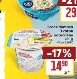 Billa Srdce domova Tvaroh odtučněný nabídka