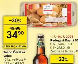 Tesco Tesco Čerstvá vejce, 10 ks, velikost M nabídka