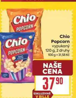 Billa Chio Popcorn vypukaný nabídka