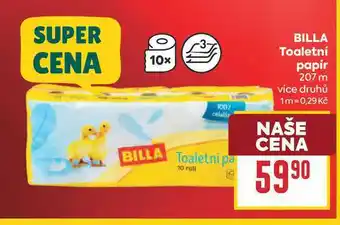 Billa BILLA Toaletní papír 207 m nabídka