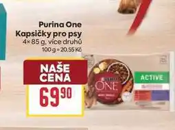 Billa Purina One Kapsičky pro psy 4× nabídka