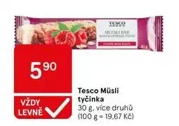 Tesco Tesco Müsli tyčinka, 30 g, více druhů nabídka