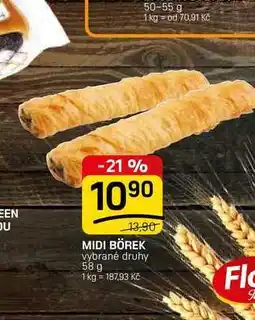 Flop MIDI BÖREK vybrané druhy nabídka