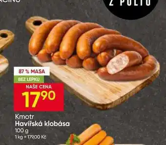 Hruška Kmotr Havířská klobása nabídka