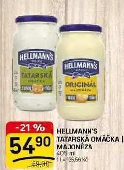Flop HELLMANN'S TATARSKÁ OMÁČKA, MAJONÉZA nabídka