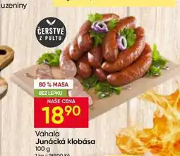 Hruška Váhala Junácká klobása nabídka