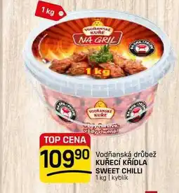 Flop KUŘECÍ KŘÍDLA SWEET CHILLI 1 kg | kyblík nabídka
