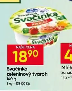 Hruška Milko Svačinka zeleninový tvaroh nabídka