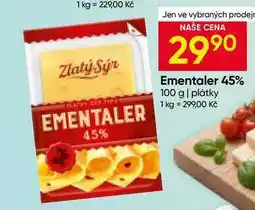 Hruška Zlatý sýr Ementaler 45% nabídka
