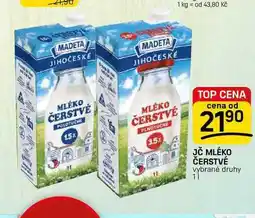 Flop JČ MLÉKO ČERSTVÉ vybrané druhy 11 nabídka