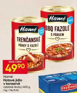 Hruška Hamé Hotové jídlo v konzervě vybrané druhy nabídka