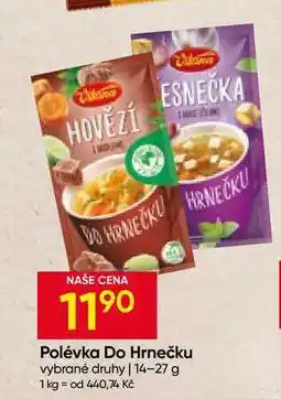 Hruška Vitana Polévka Do Hrnečku vybrané druhy nabídka