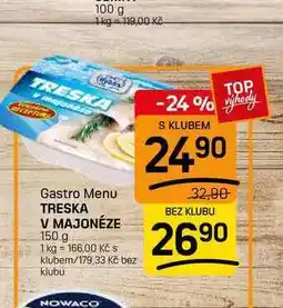 Flop TRESKA V MAJONÉZE nabídka